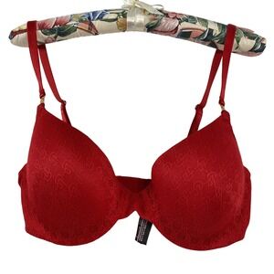 Victorias Secret Womens Very Sexy Monogram Lace Push Up Bra sz 34DD NWT Padded